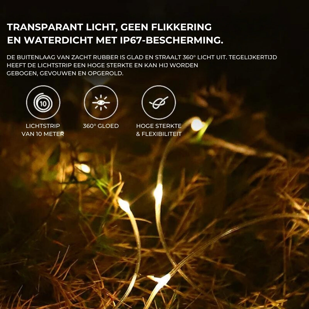 Outdoorglow™ - Waterdichte oprolbare buitenverlichting