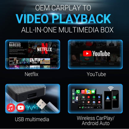 OTTOCAST Play2Video Wireless CarPlay/ Android Auto - Vertiga