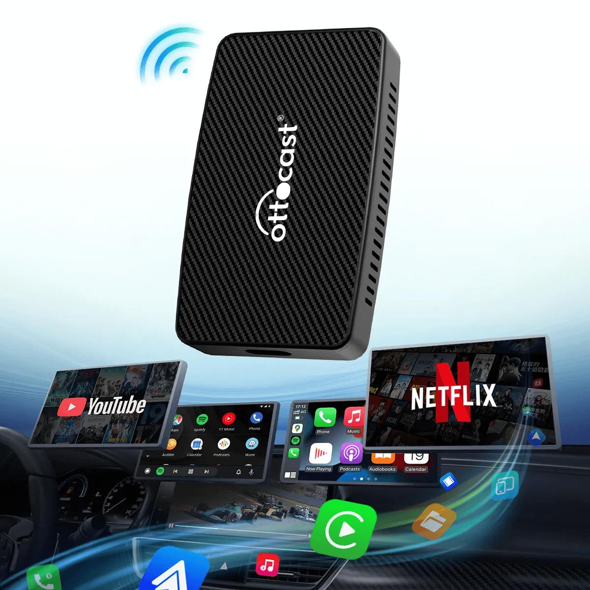 OTTOCAST Play2Video Wireless CarPlay/ Android Auto - Vertiga