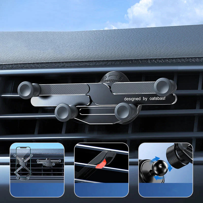 ProGrip™ - Onzichtbare roterende telefoonhouder voor in de auto - Vertiga