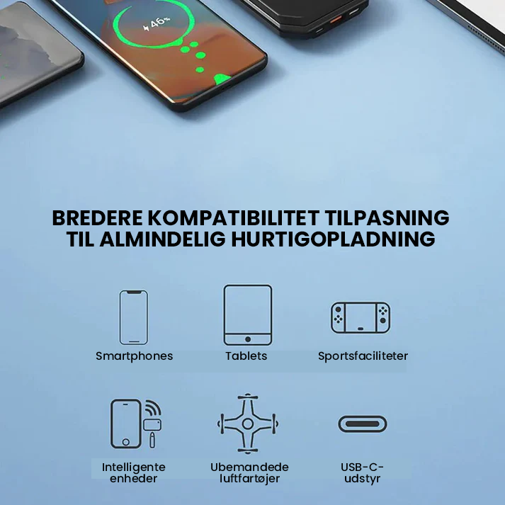 Udtrækkelig oplader©  (iPhone & Android)