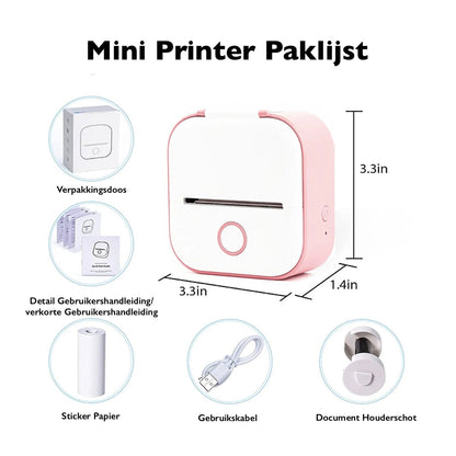 MiniPrint© Handige Bluetooth Printer